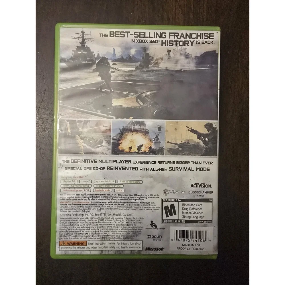 Call of Duty‎ Modern Warfare 3 Xbox 360 - Complete CIB